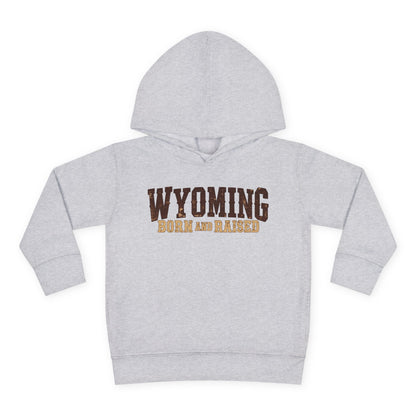 Wyoming Born and Raised Cowboy Heritage Unisex Toddler Pullover Fleece Hoodie