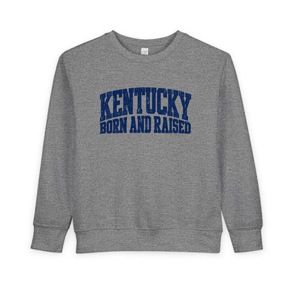 Kentucky Born and Raised Bold Athletic Unisex Toddler Sweatshirt