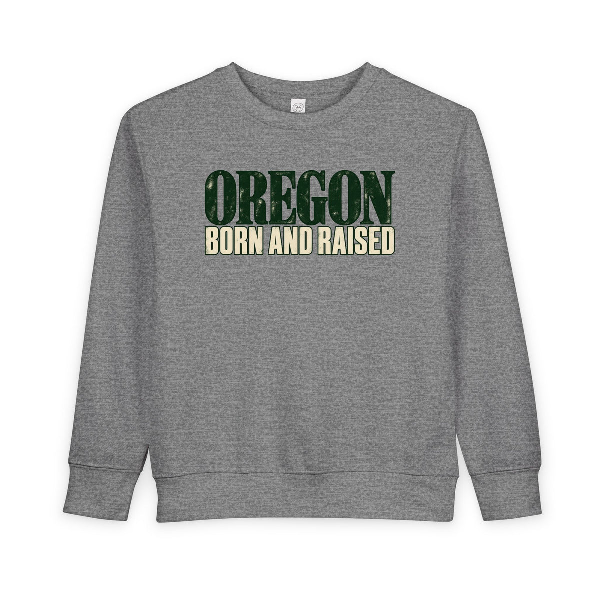 Oregon Born and Raised Premium Heritage Unisex Toddler Sweatshirt