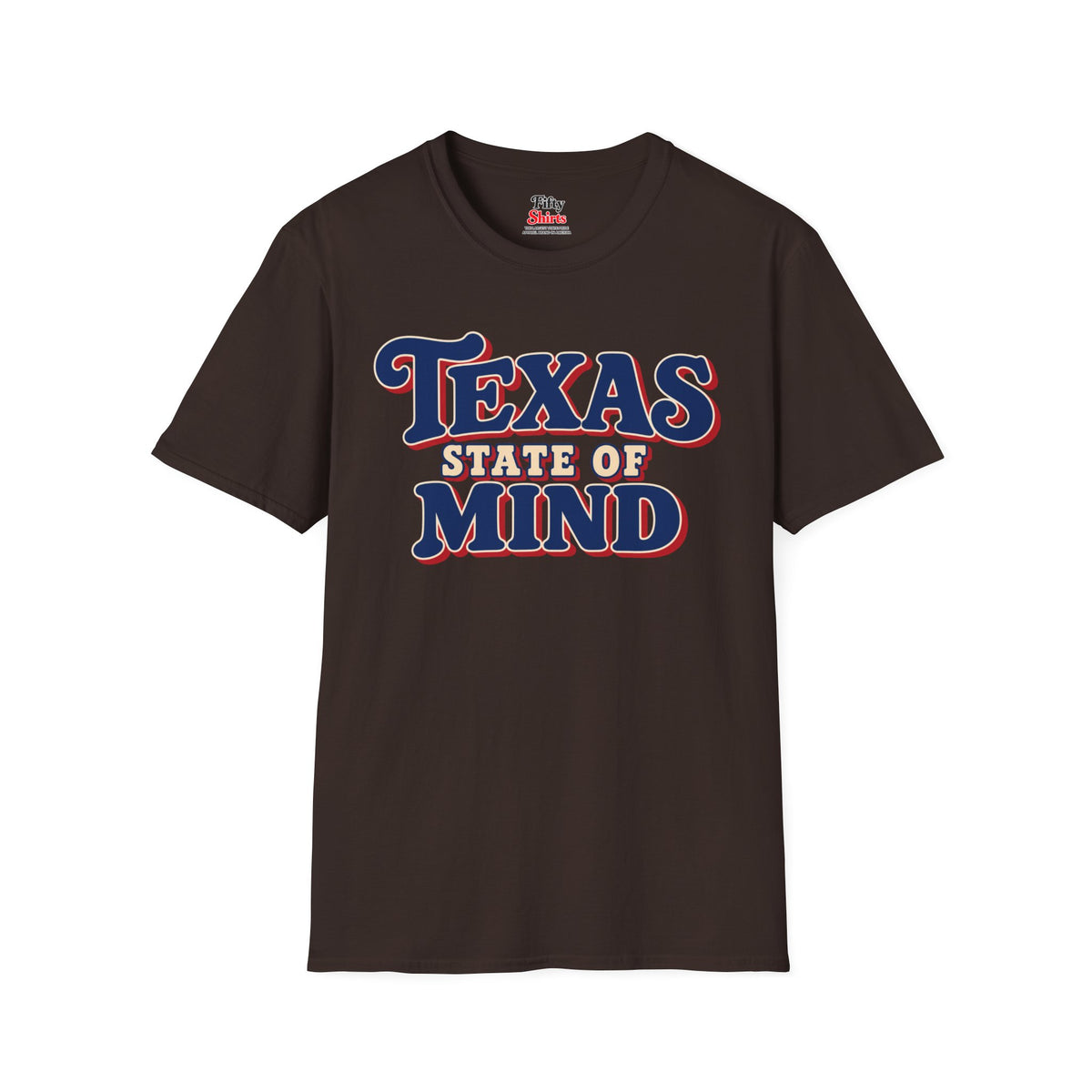 Texas State Of Mind Unisex Softstyle T Shirt State Name Graphic Tee