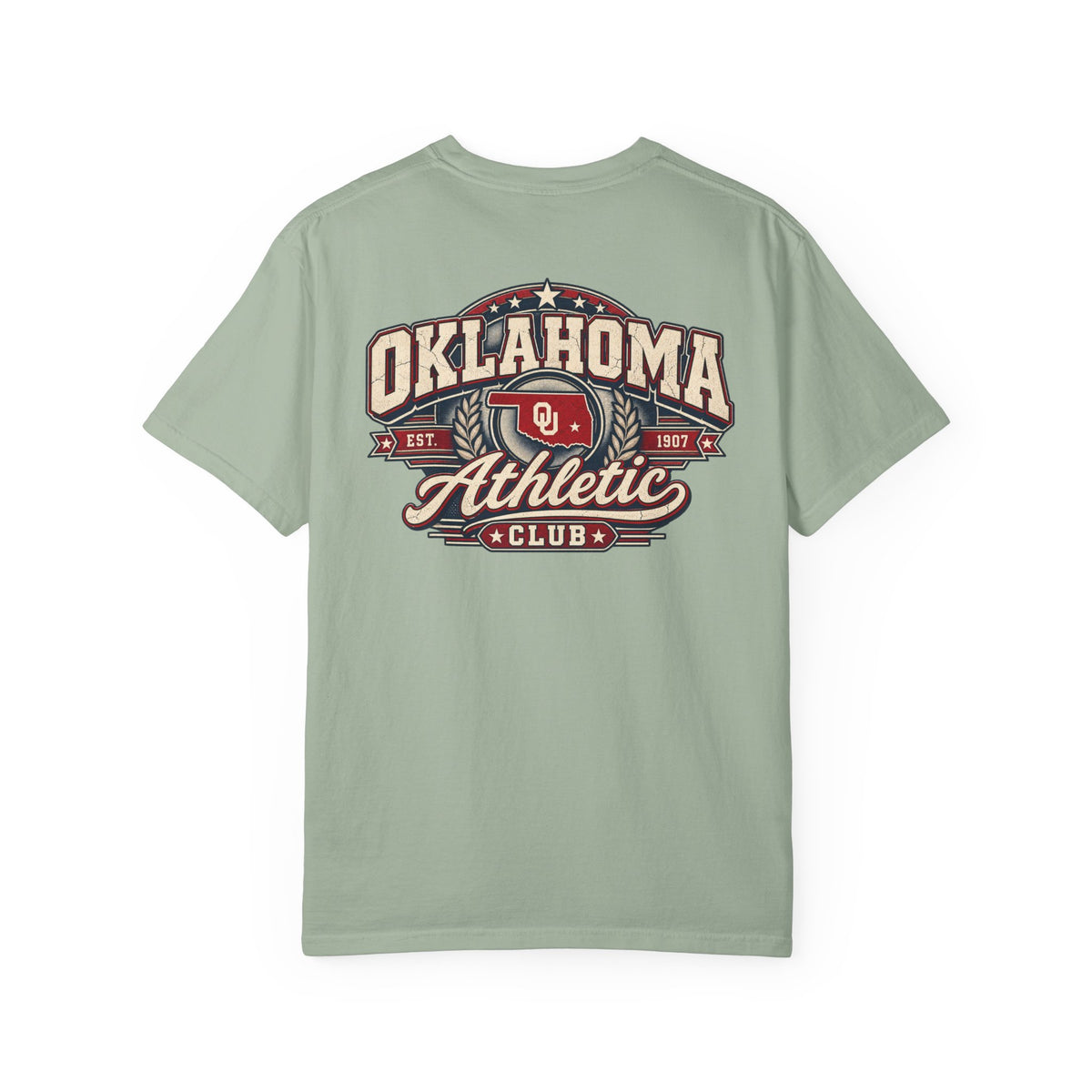 Oklahoma Athletic Club Unisex Comfort Color 1717 Streetwear Graphic Tee