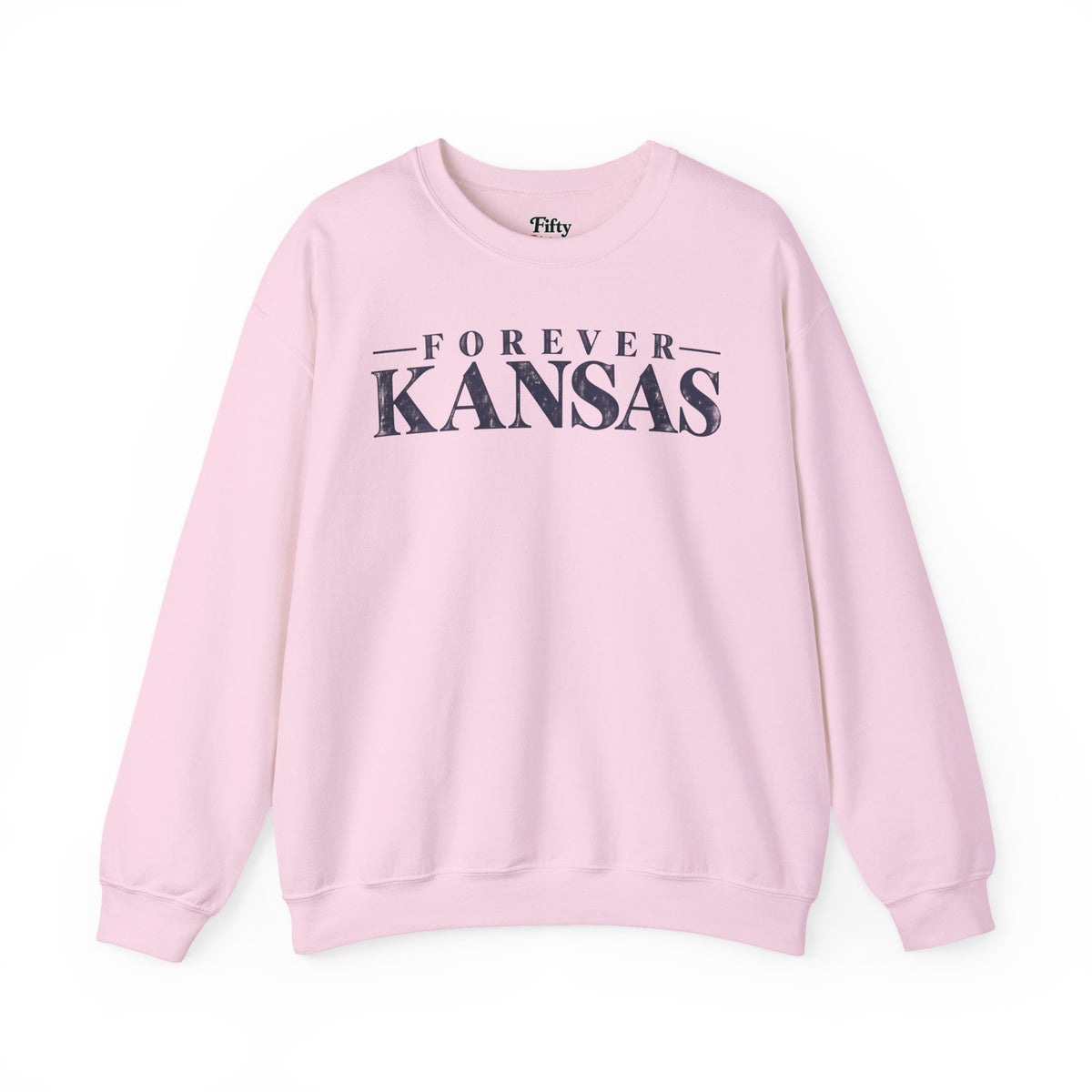 Forever Kansas Unisex Crewneck Sweatshirt State Name Graphic