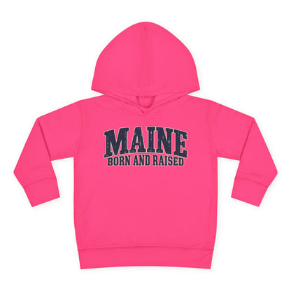 Maine Born and Raised Coastal Heritage Unisex Toddler Pullover Fleece Hoodie