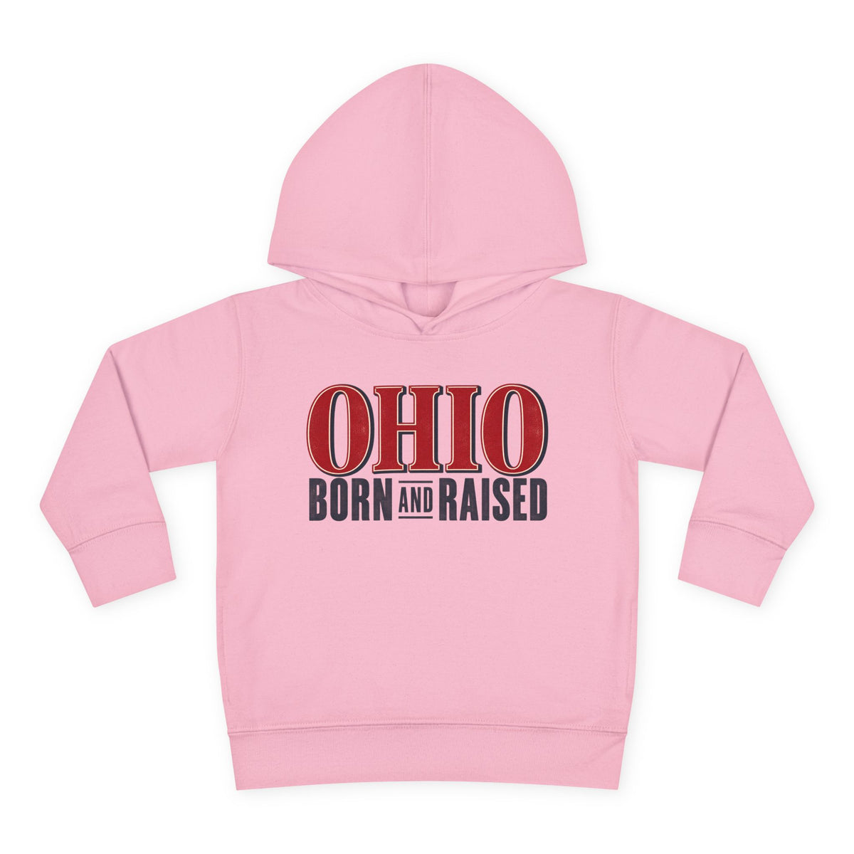 Ohio Born and Raised Premium Heritage Unisex Toddler Pullover Fleece Hoodie