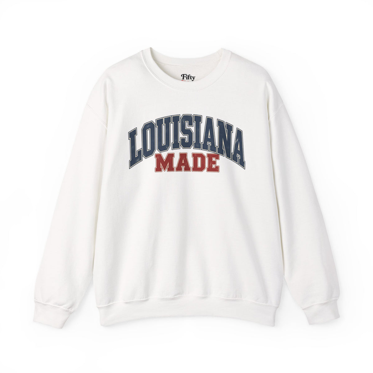 Louisiana Made Unisex Crewneck Sweatshirt State Name Graphic