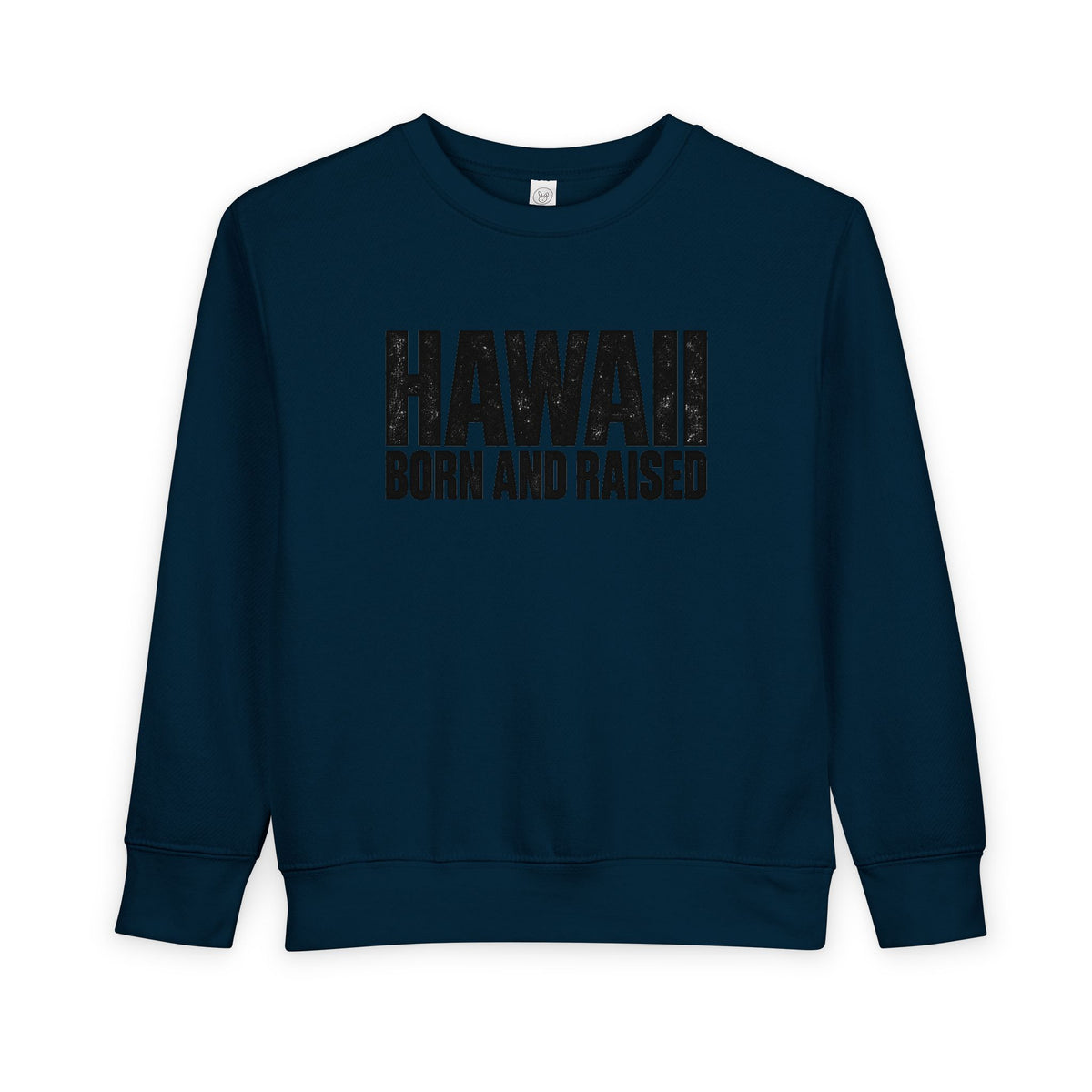 Hawaii Born and Raised Minimal Modern Heritage Unisex Toddler Sweatshirt