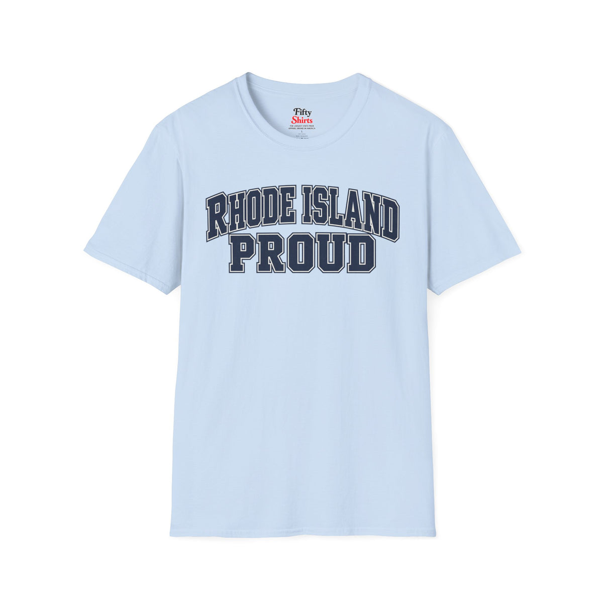 Rhode Island Proud Unisex Softstyle T Shirt State Name Graphic Tee