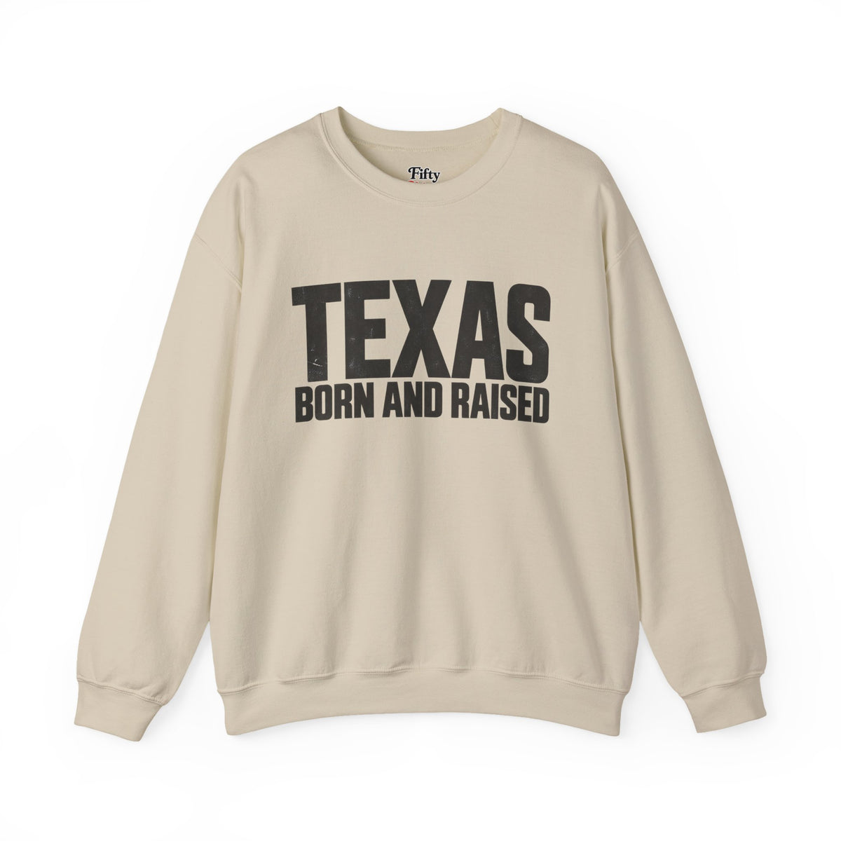 Texas Born and Raised Modern Minimal Unisex  Sweatshirt Graphic
