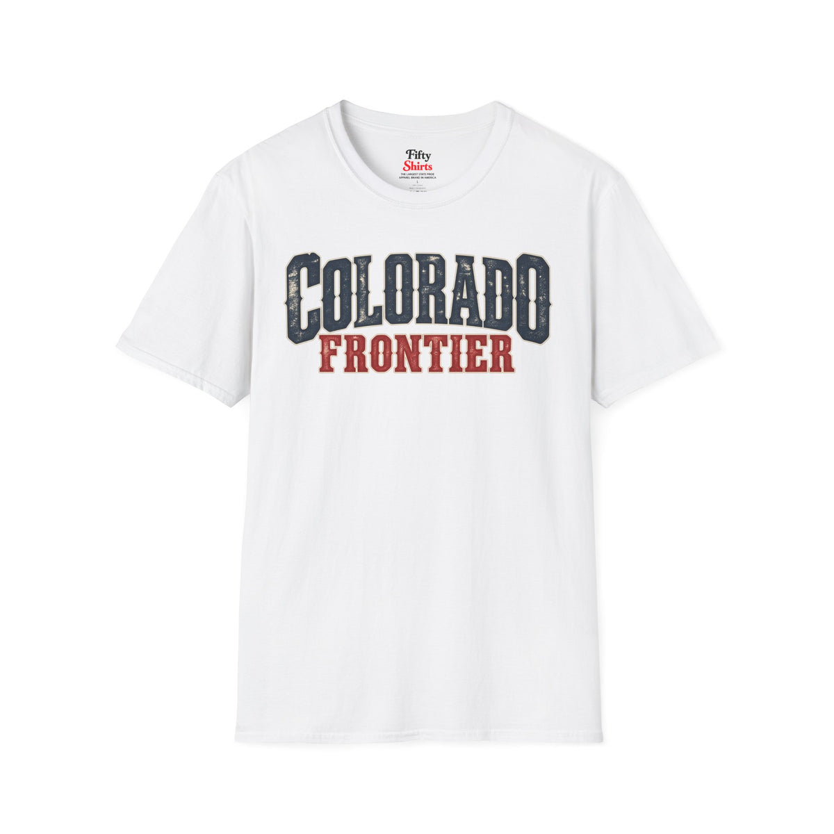 Colorado Frontier  Unisex Softstyle T Shirt State Name Graphic Tee