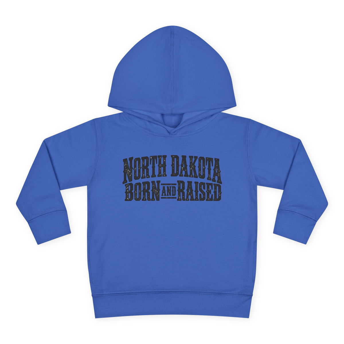 North Dakota Born and Raised Rugged Prairie Heritage Unisex Toddler Pullover Fleece Hoodie