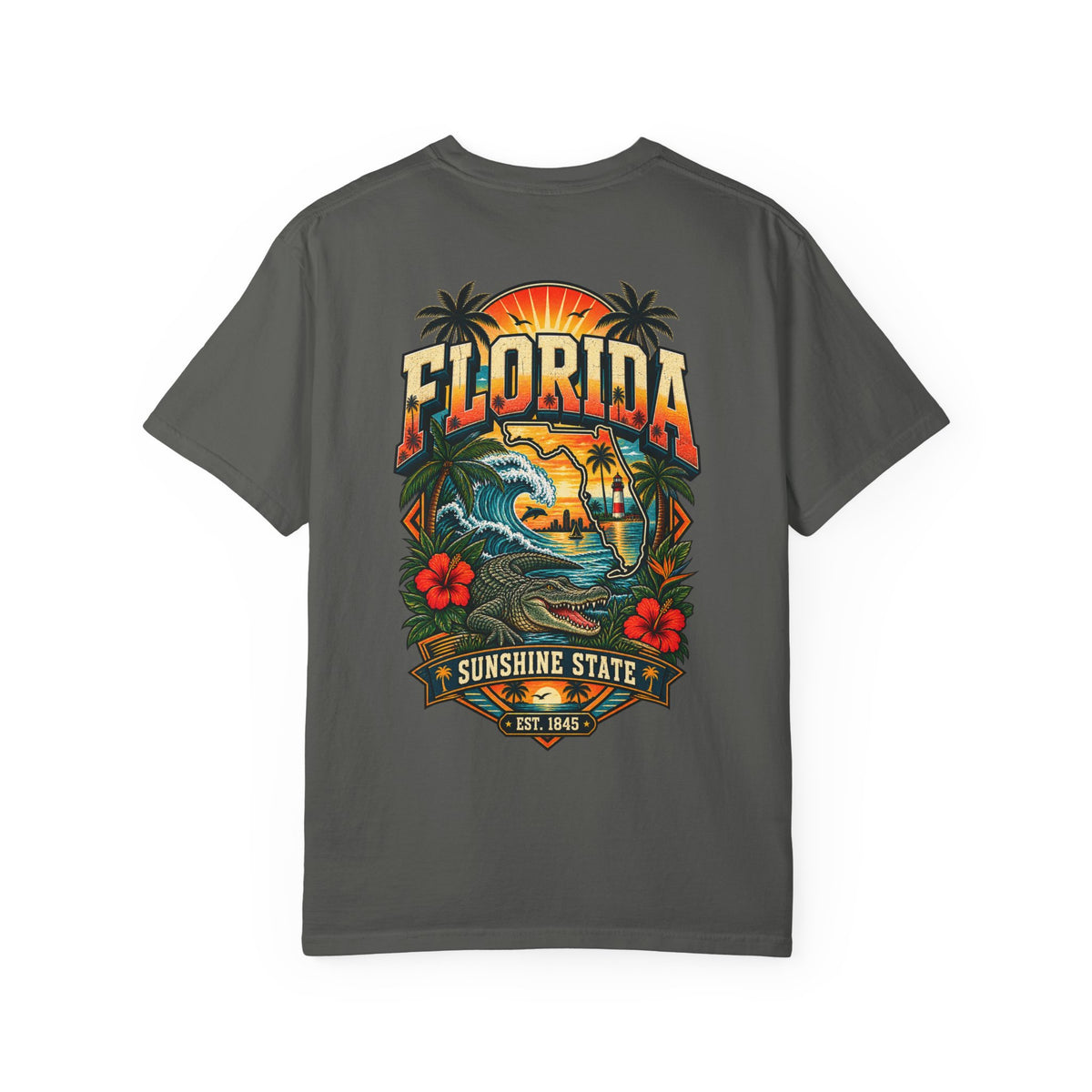 Florida Sunshine Legacy  Unisex Comfort Color 1717 Streetwear Graphic Tee