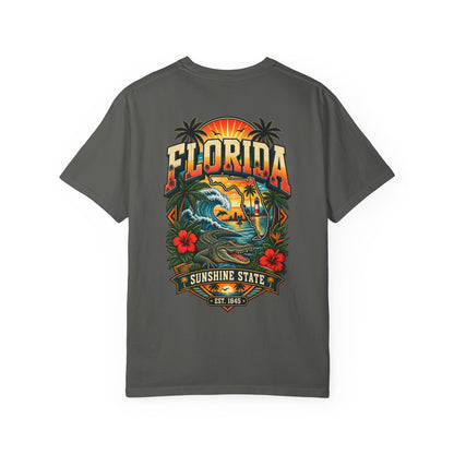 Florida Sunshine Legacy  Unisex Comfort Color 1717 Streetwear Graphic Tee