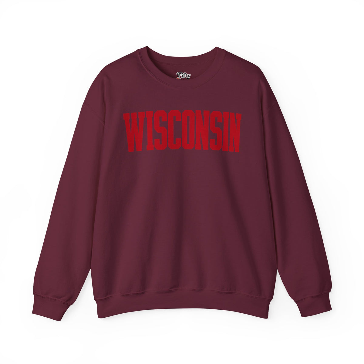 Wisconsin Unisex Crewneck Sweatshirt State Name Graphic