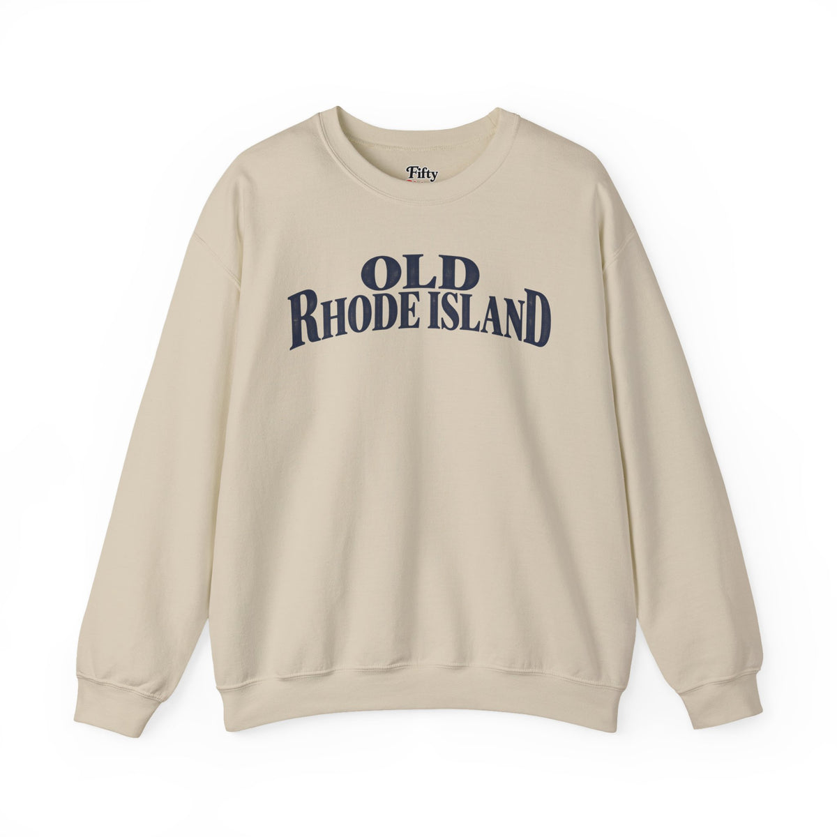 Old Rhode Island Unisex Crewneck Sweatshirt State Name Graphic