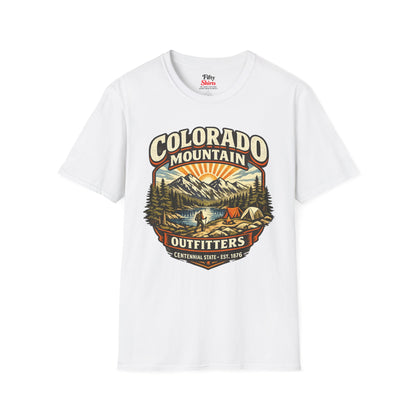 Colorado Mountain Outfitters Unisex Softstyle T Shirt State Pride Graphic Tee Collections FS03
