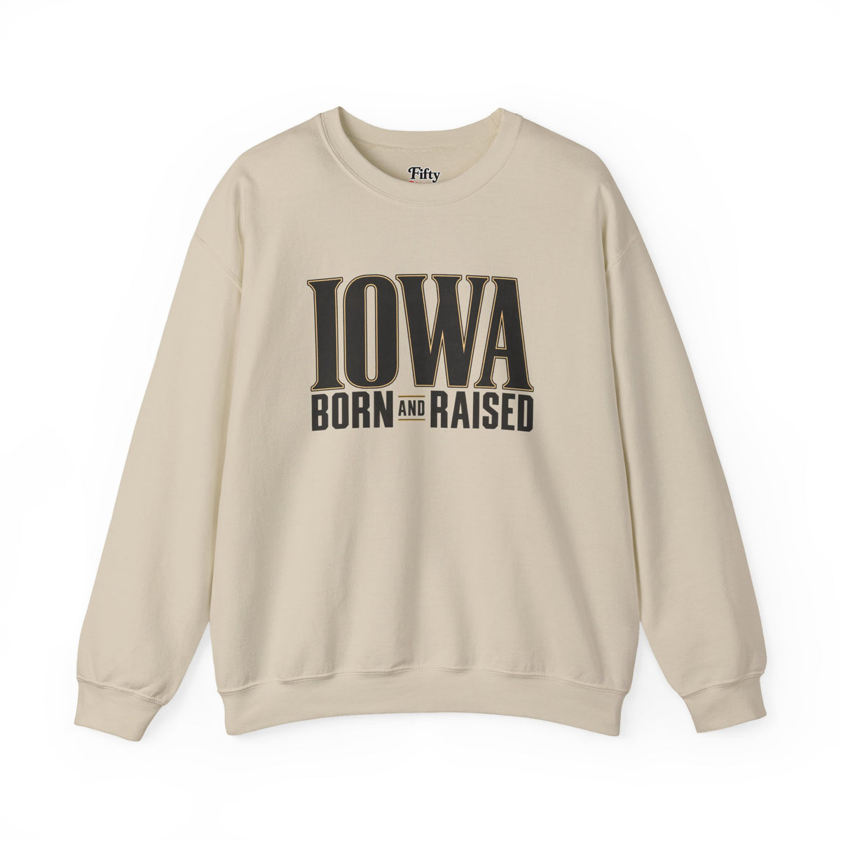 Iowa Born and Raised Premium Heritage Unisex Sweatshirt Graphic