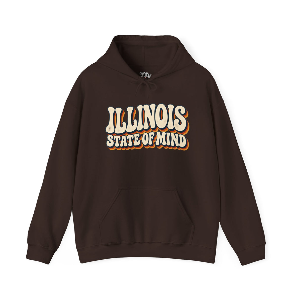 Illinois State of Mind Unisex Hoodie State Name Graphic
