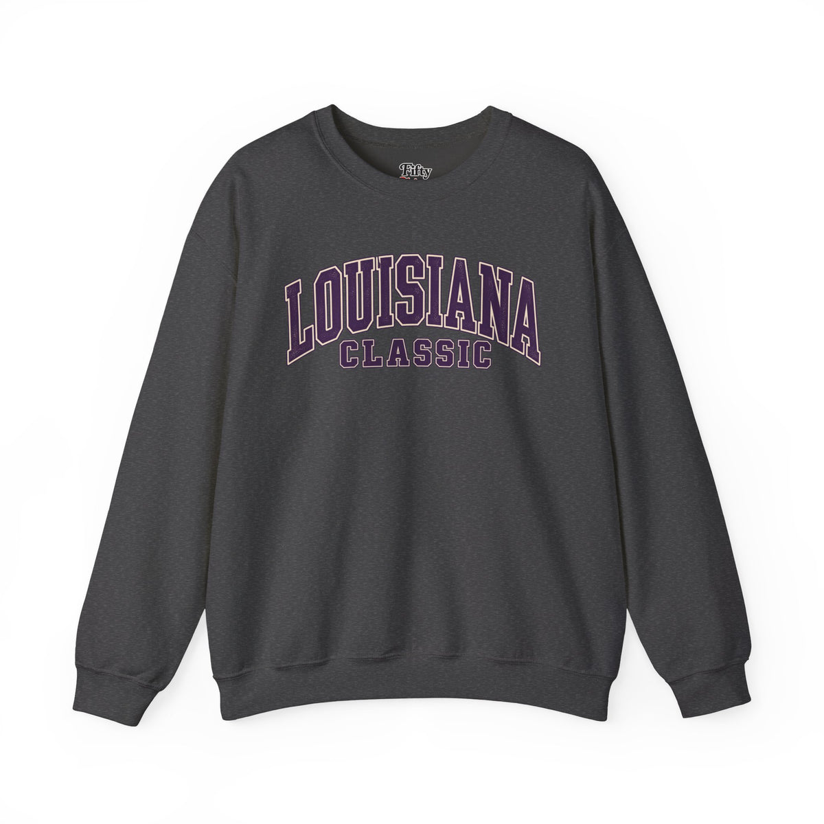 Louisiana Classic Unisex Crewneck Sweatshirt State Name Graphic