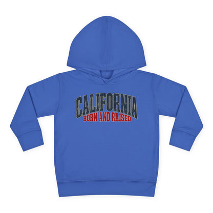 California Born and Raised Premium West Coast Streetwear Unisex Toddler Pullover Fleece Hoodie