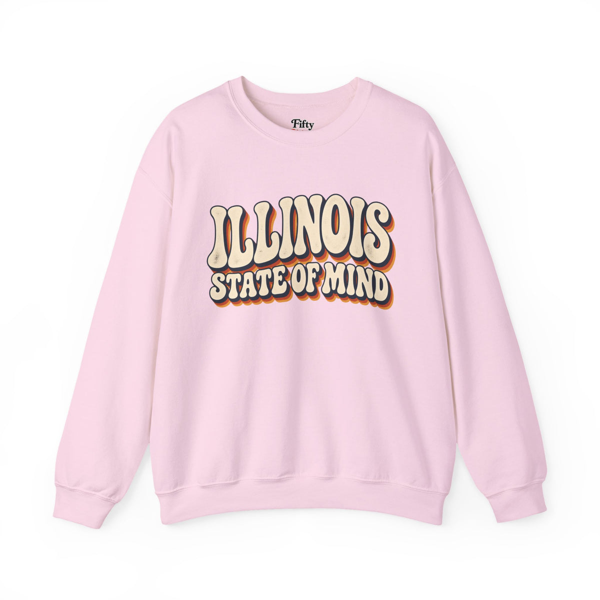 Illinois State of Mind Unisex Crewneck Sweatshirt State Name Graphic