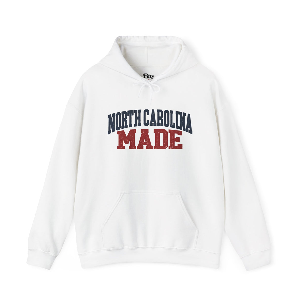 North Carolina Made Unisex Hoodie State Name Graphic