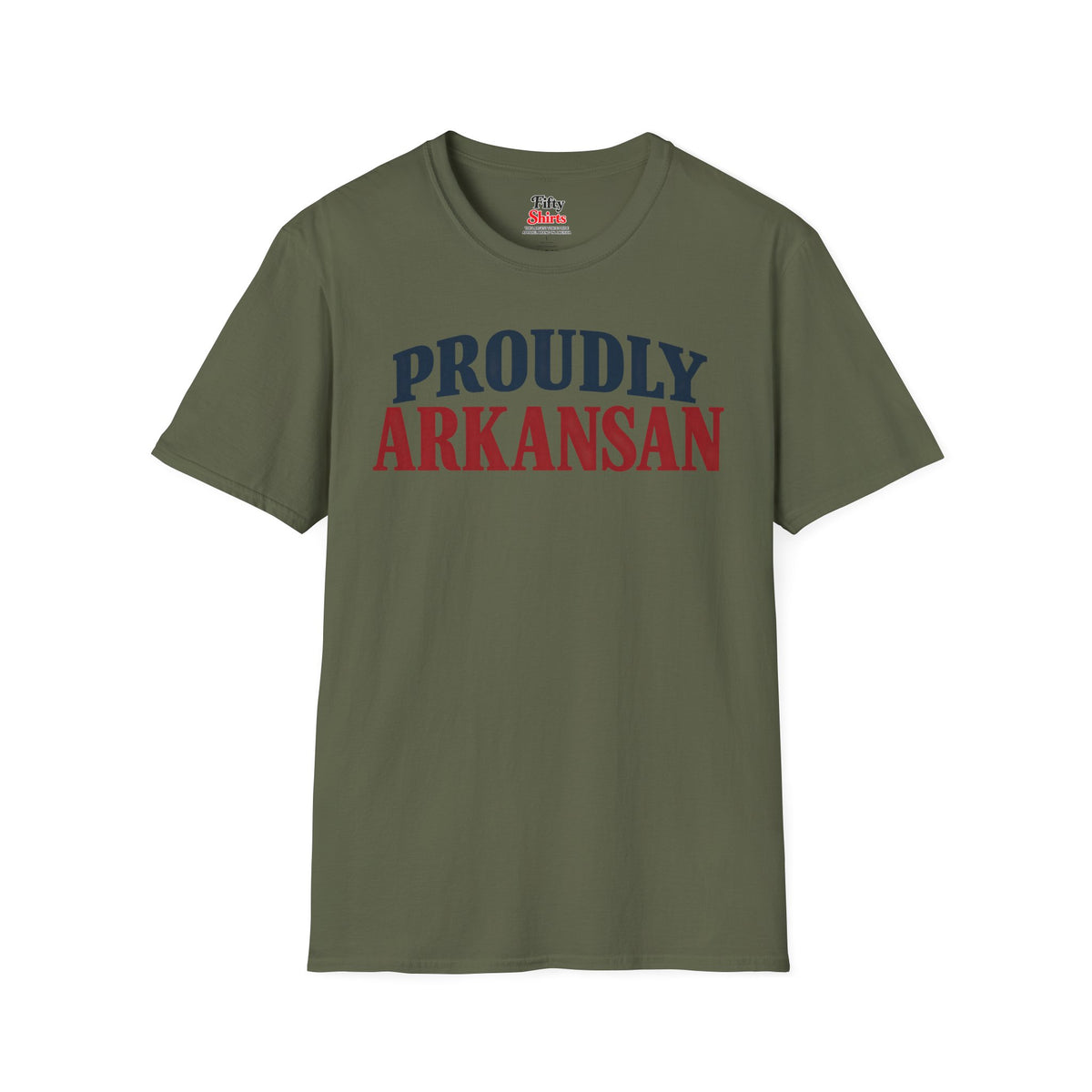Proudly Arkansan Arkansas Unisex Softstyle T Shirt State Name Graphic Tee