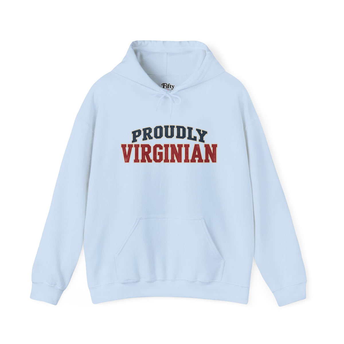 Proudly Virginian Virginia Unisex Hoodie State Name Graphic