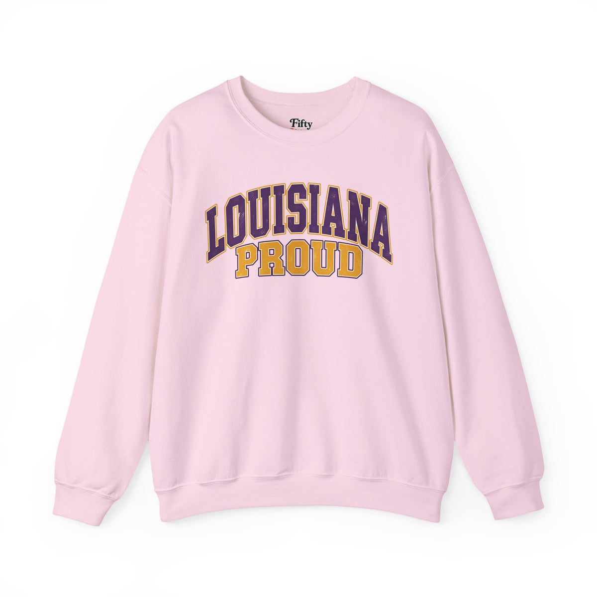Louisiana Proud Unisex Crewneck Sweatshirt State Name Graphic