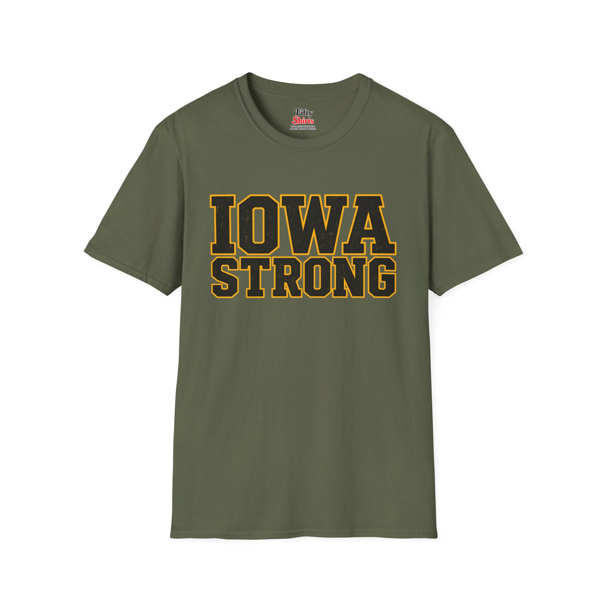 Iowa Strong Unisex Softstyle T Shirt State Name Graphic Tee