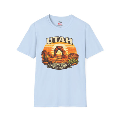 Utah Desert Sunset Unisex Softstyle T Shirt State Pride Graphic Tee Collections FS03