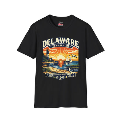 Delaware First State Adventure Unisex Softstyle T Shirt State Pride Graphic Tee Collections FS03