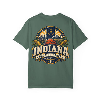 Indiana Hoosier State Supply Co. Unisex Comfort Color 1717 Streetwear Graphic Tee