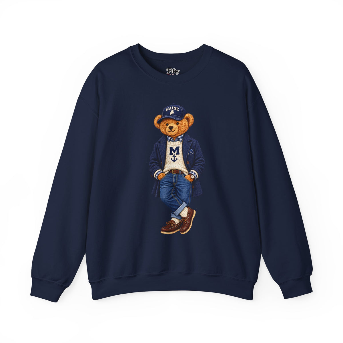 Maine- Game Day Teddy Bear Sweatshirt