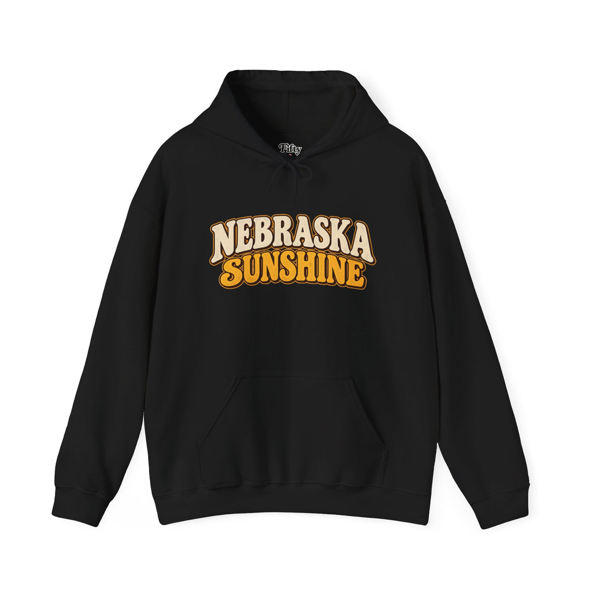 Nebraska Sunshine Unisex Hoodie State Name Graphic