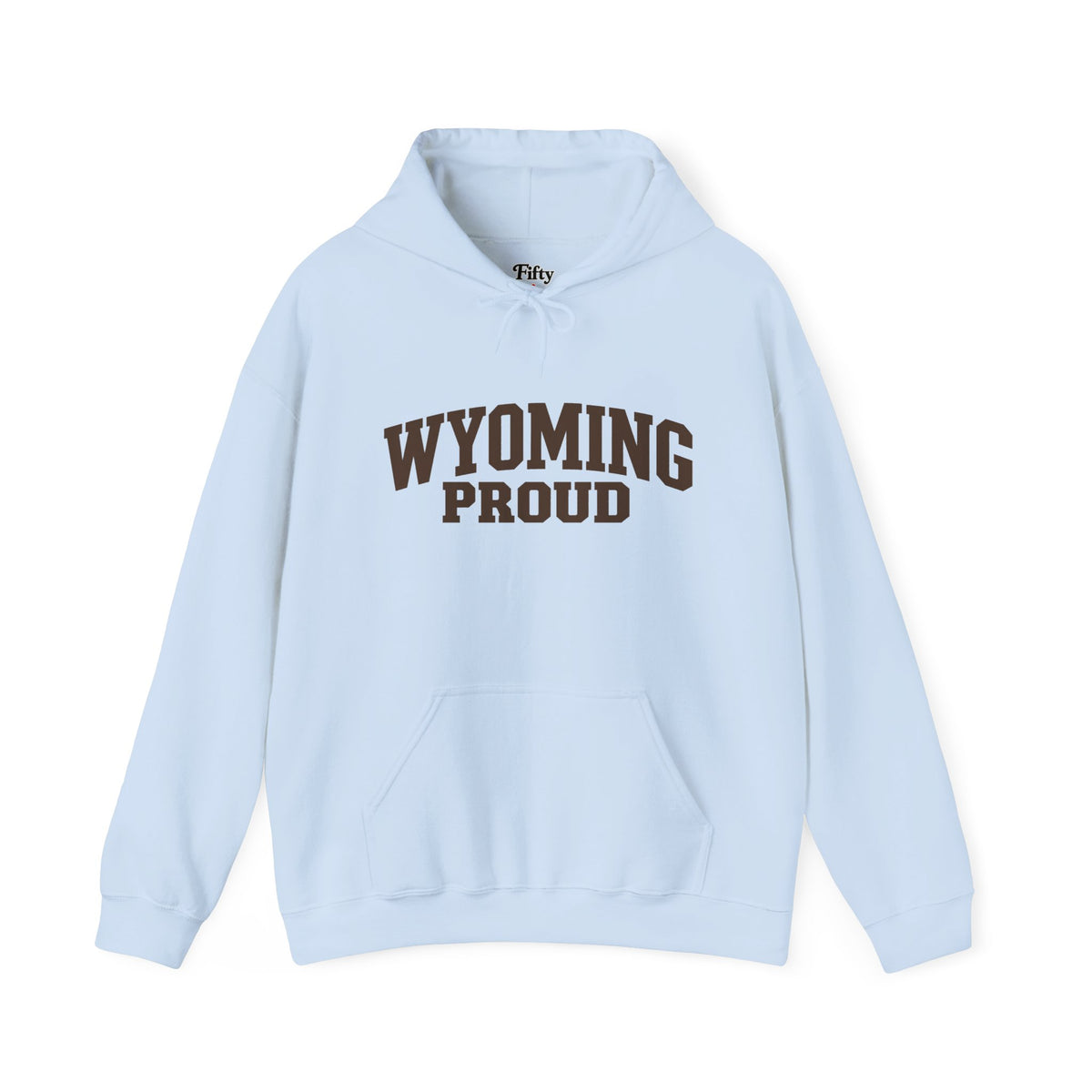 Wyoming Proud Unisex Hoodie State Name Graphic