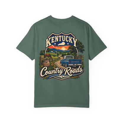 Kentucky Country Roads Unisex Comfort Color 1717 Streetwear Graphic Tee