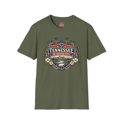 Tennessee Heritage Badge Unisex Softstyle T Shirt State Pride Graphic Tee Collections FS03