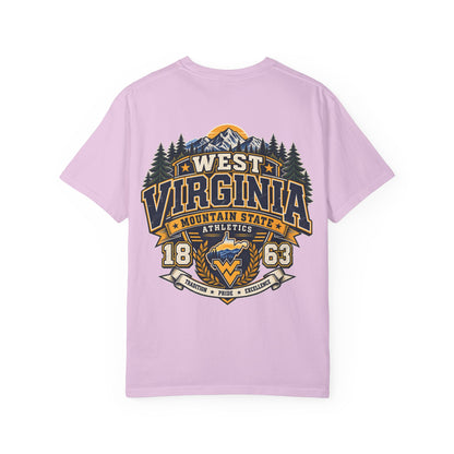 West Virginia Mountain State Athletics Unisex Comfort Color 1717 Streetwear Graphic Tee