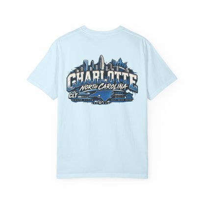 Charlotte North Carolina Unisex Comfort Color 1717 Streetwear Graphic Tee