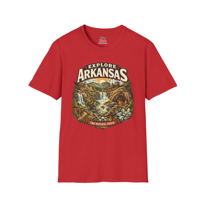 Explore Arkansas Unisex Softstyle T Shirt State Pride Graphic Tee Collections FS03