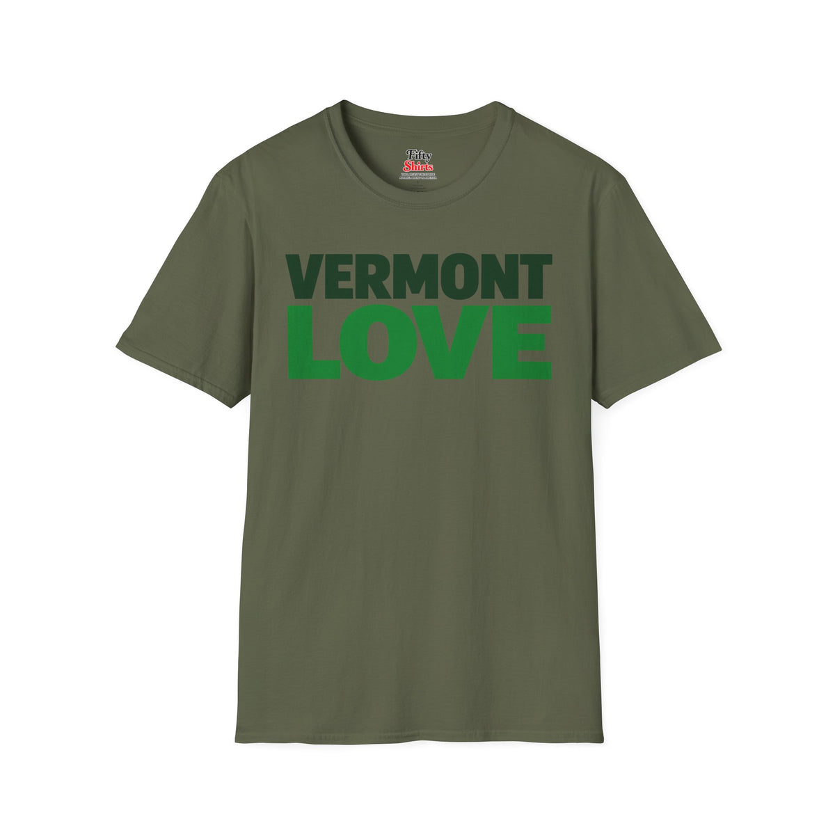 Vermont Love Unisex Softstyle T Shirt State Name Graphic Tee