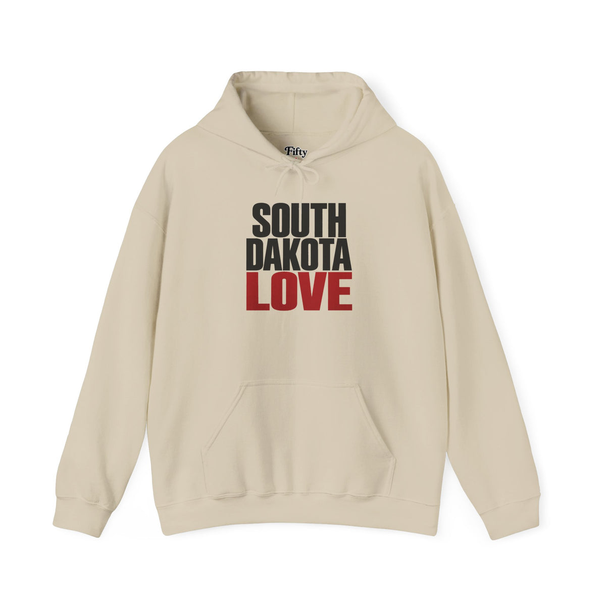 South Dakota Love Unisex Hoodie State Name Graphic