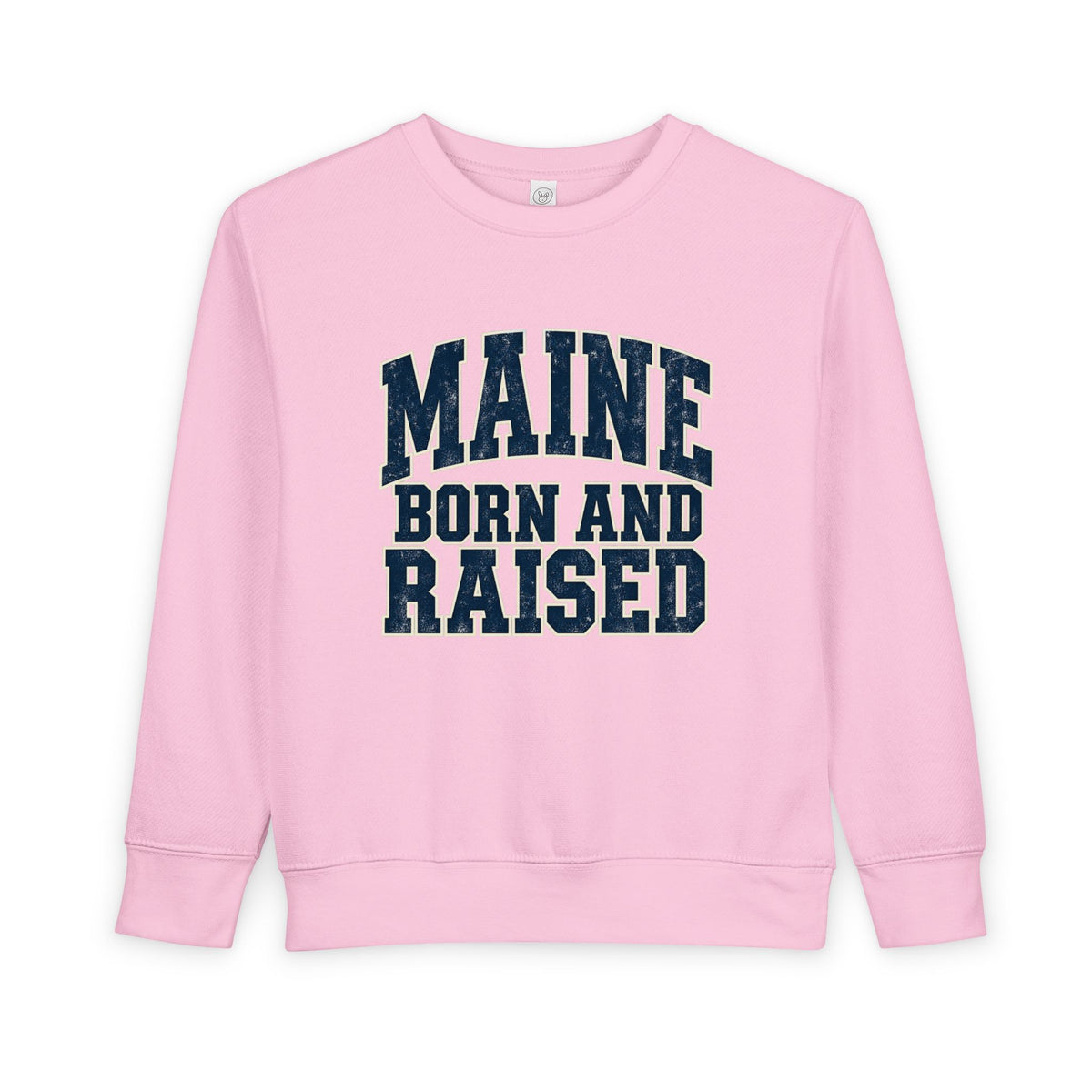 Maine Born and Raised Bold Athletic Unisex Toddler Sweatshirt
