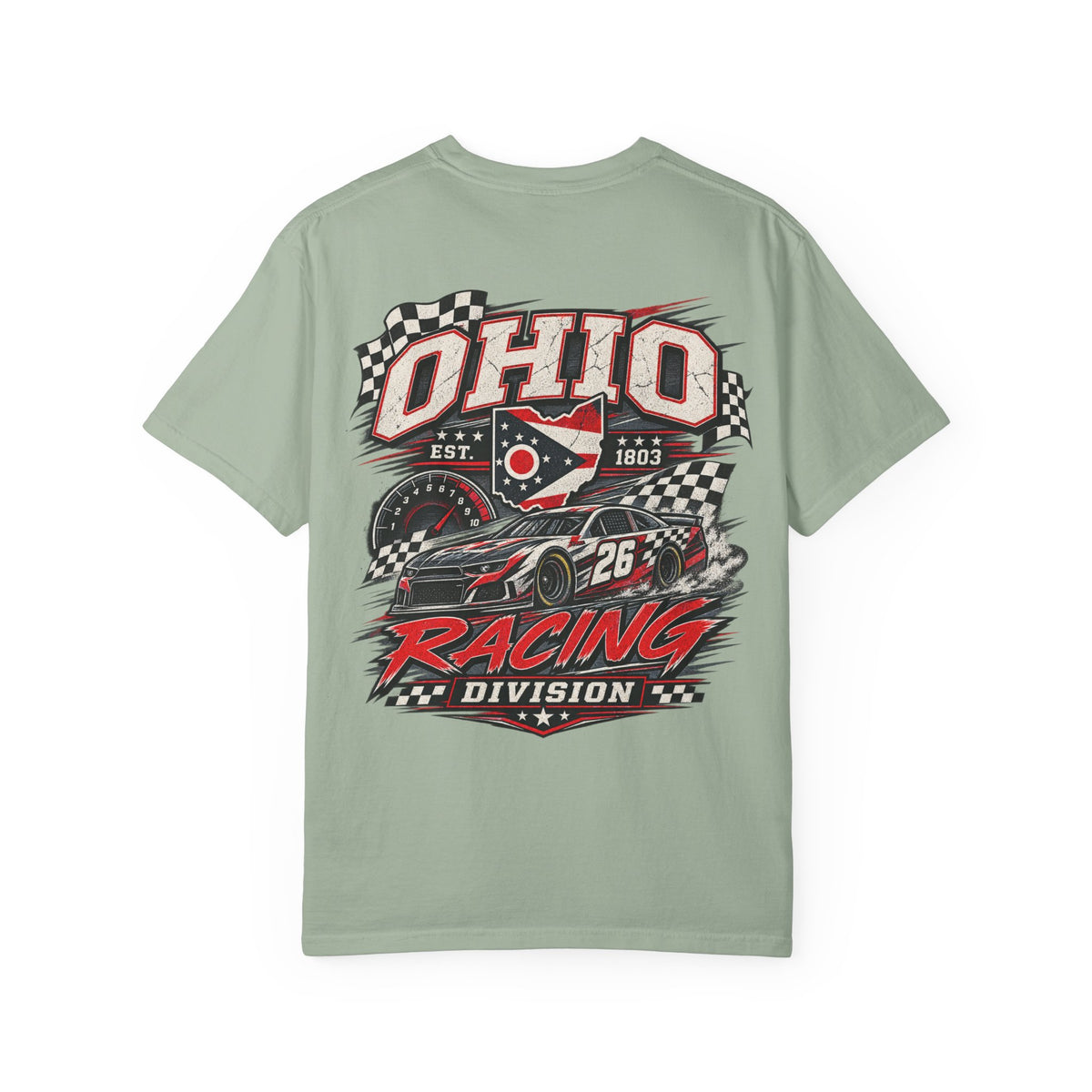 Ohio Racing Division Unisex Comfort Color 1717 Streetwear Graphic Tee
