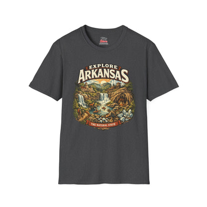 Explore Arkansas Unisex Softstyle T Shirt State Pride Graphic Tee Collections FS03