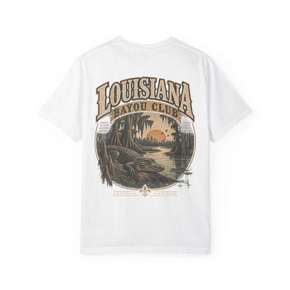Louisiana Bayou Club Unisex Comfort Color 1717 Streetwear Graphic Tee