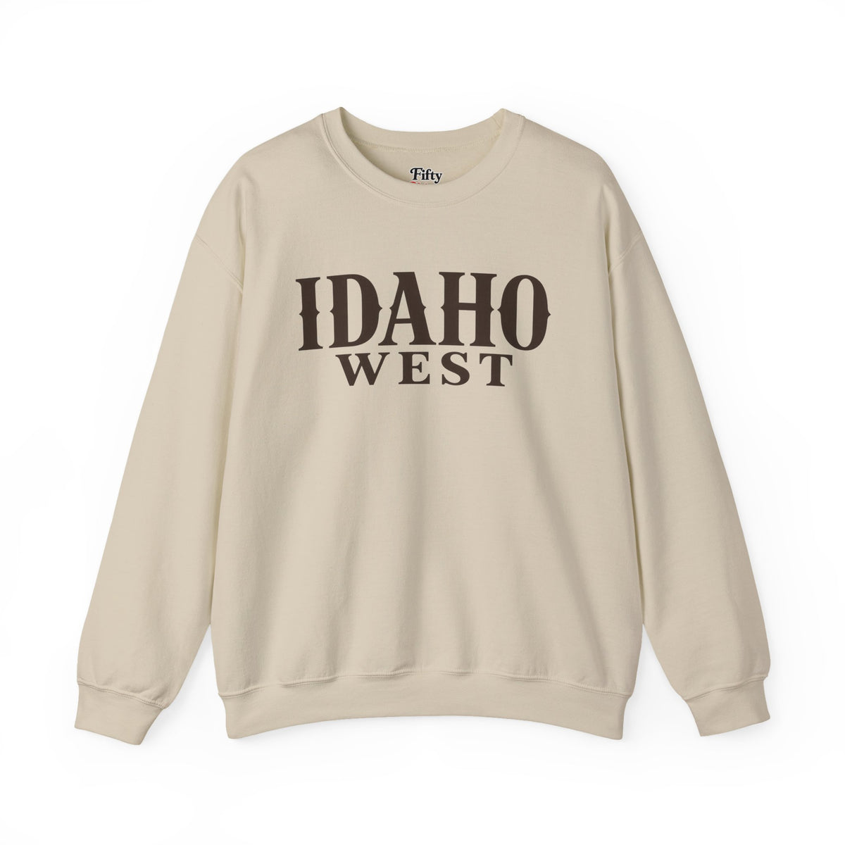 Idaho West Unisex Crewneck Sweatshirt State Name Graphic
