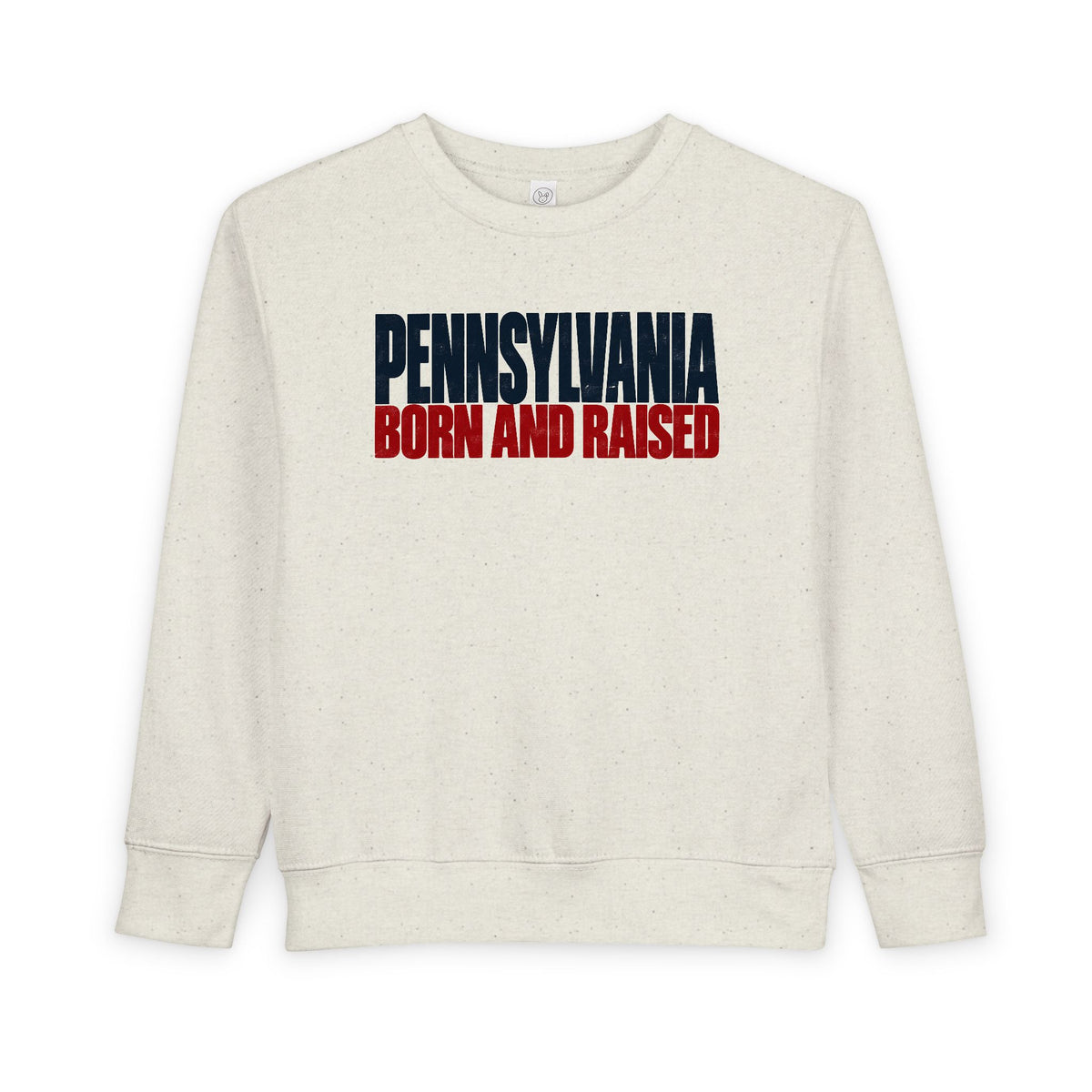 Pennsylvania Born and Raised Northeast Streetwear Unisex Toddler Sweatshirt