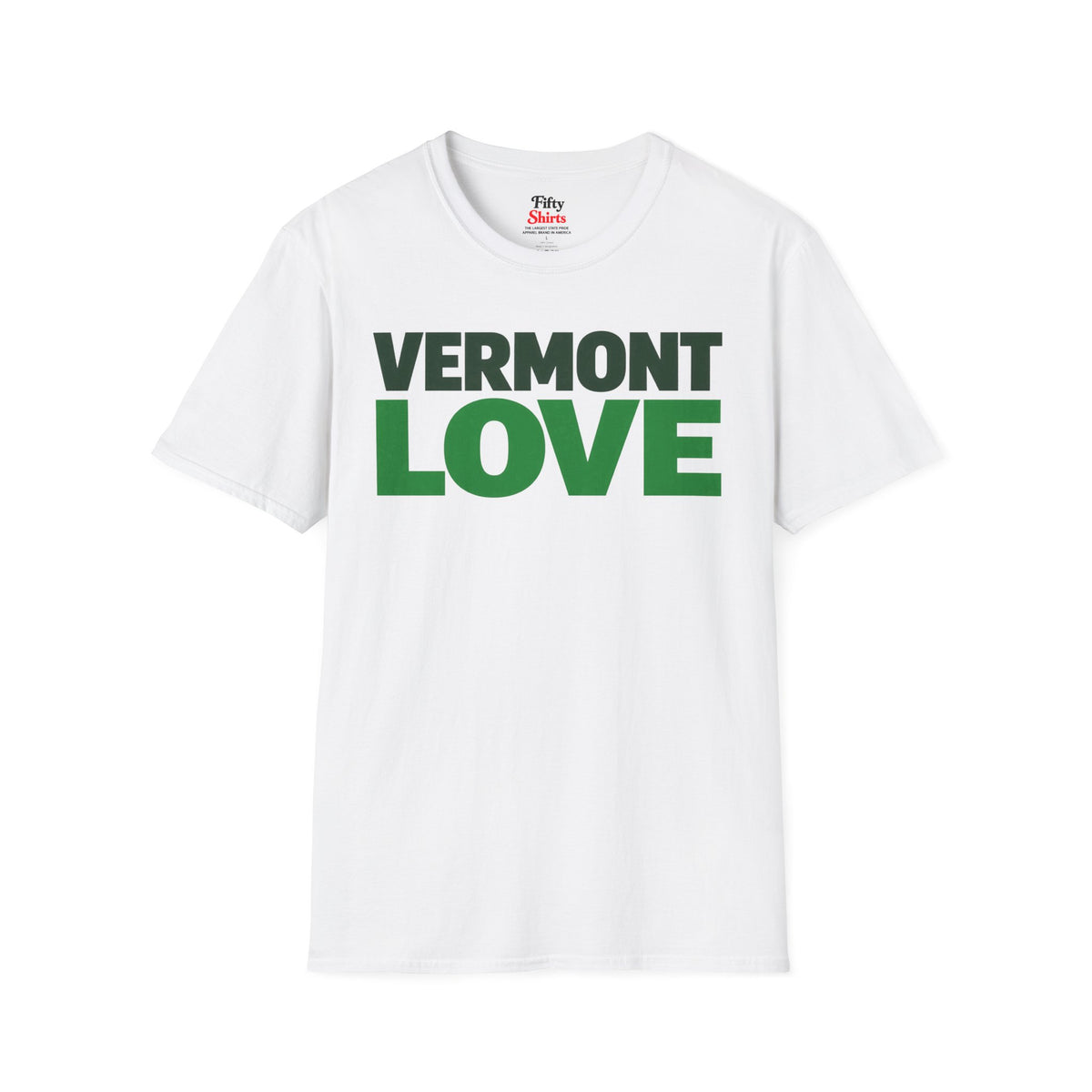 Vermont Love Unisex Softstyle T Shirt State Name Graphic Tee