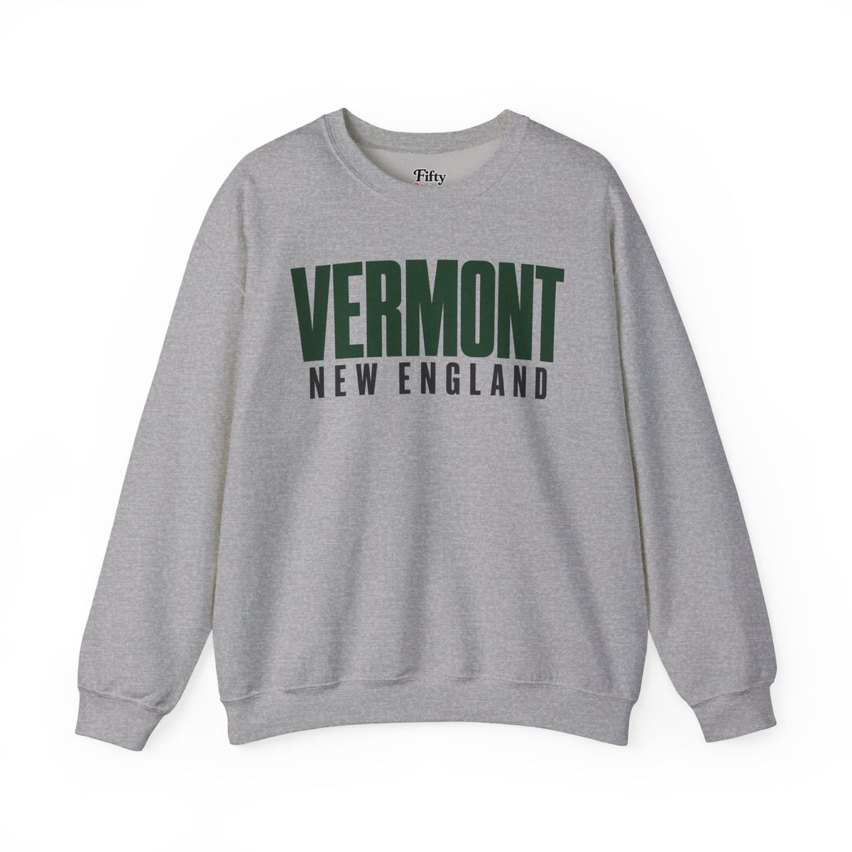 Vermont New England Unisex Crewneck Sweatshirt State Name Graphic